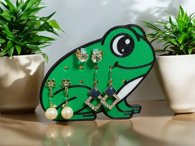 Frog Design Earring Holder