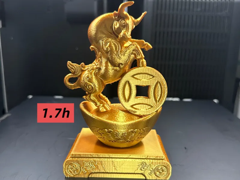 招财牛、牛气冲天、牛市、招财进宝 摆件 12生肖