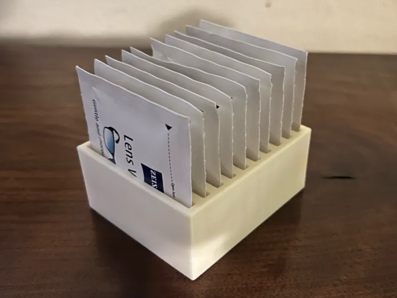 glasses wipe holder