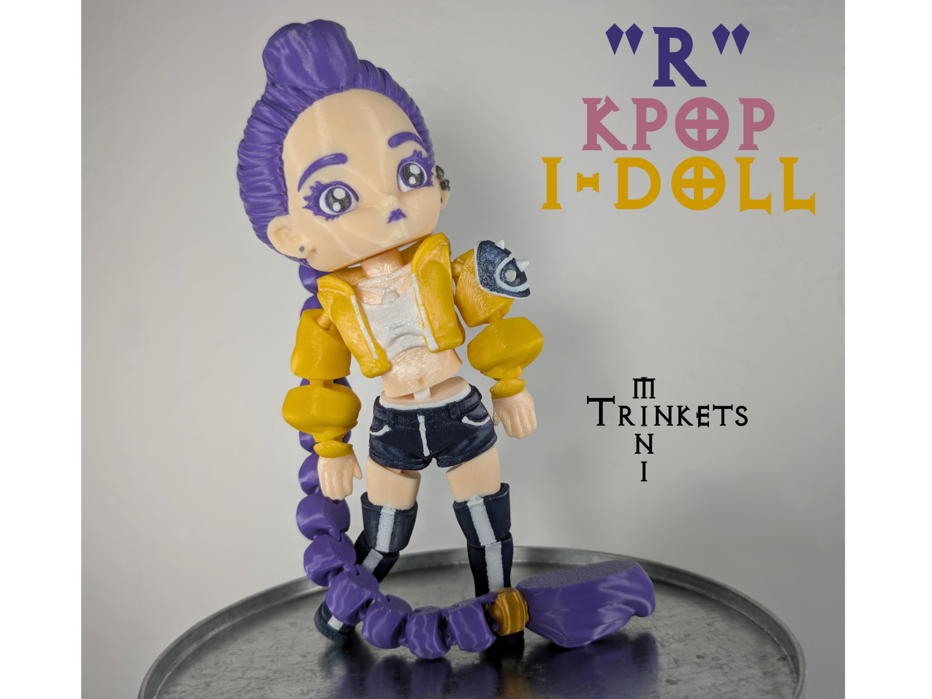 "R" Chibi Kpop I-Doll Flexi (Rumi Inspired Doll)