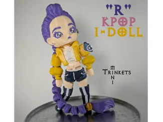 "R" Chibi Kpop I-Doll Flexi (Rumi Inspired Doll)