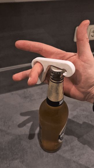 Einhand Flaschenöffner simpel schnell