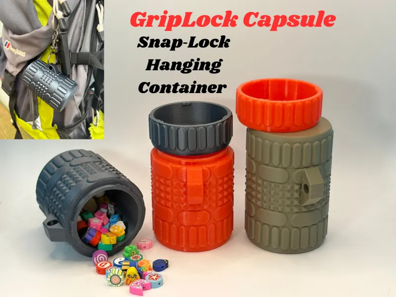 Snap‑Lock Hanging Container – Compact and Clicky