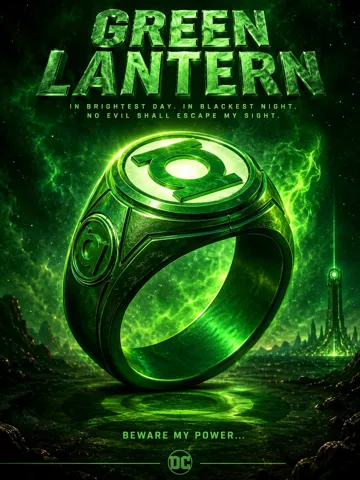 Accesorio de iluminación decorativa: Green Lantern Ring — vista de referencia 3