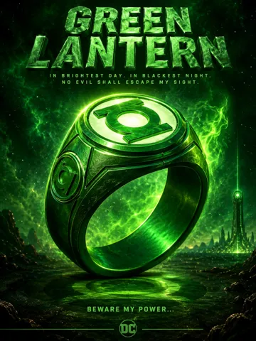 Accesorio de iluminación decorativa: Green Lantern Ring — vista de referencia 2