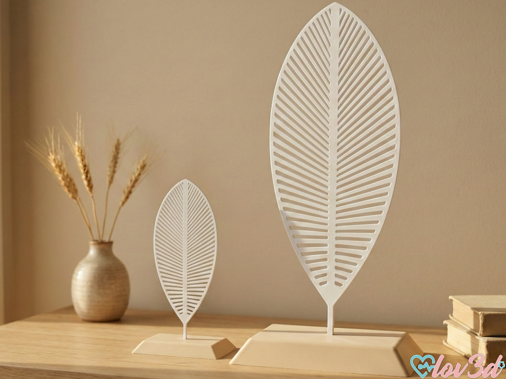 Modern Skeleton Leaf Decor Stand