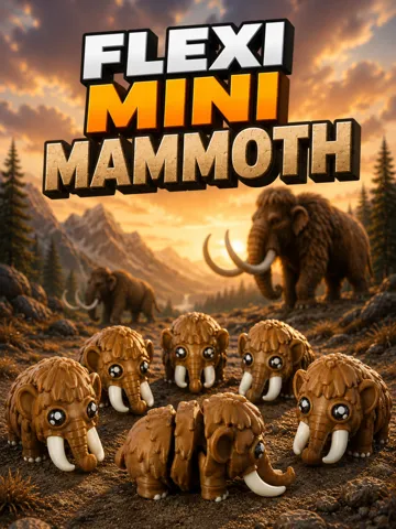 Modelo para impresión 3D: Flexi Mini Mammoth — vista de referencia 2
