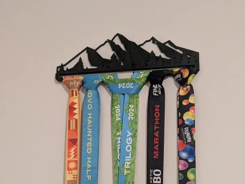 Mountain Range Medal Wall Display
