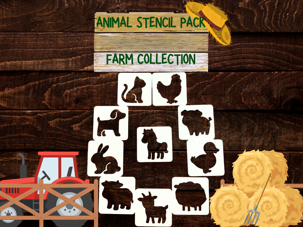 Animal Stencil Pack - Farm Collection