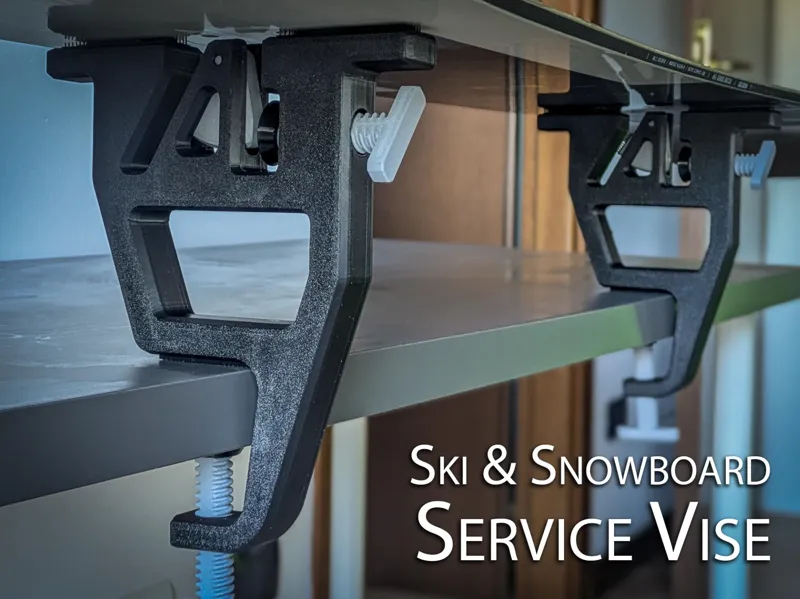 Ski & Snowboard service vise: tuning and wax