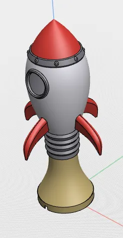 Rocket Launch Lamp (SFX) - Free 3D Print Model - MakerWorld