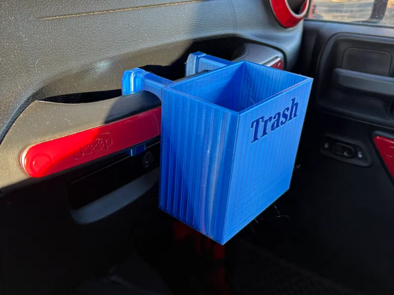 Car Trash Can For Passenger Side Dash Handle