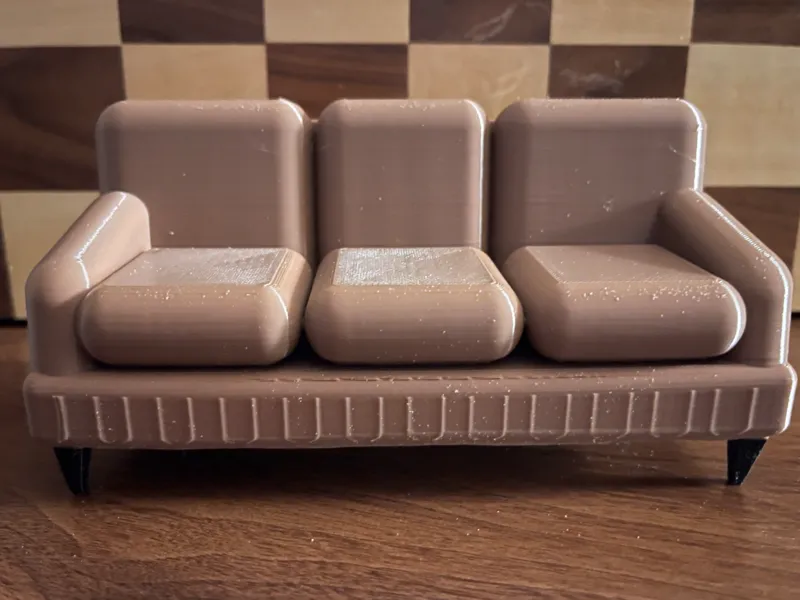 Miniature Sofa / Couch with Textured Front