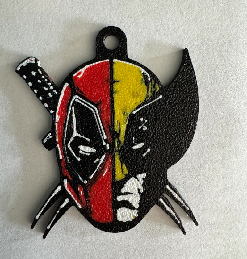 Deadpool Wolverine Keychain 