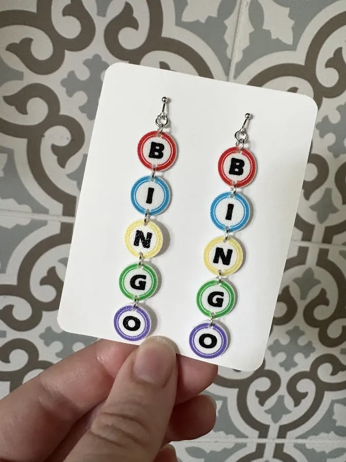 Bingo Earrings view 2