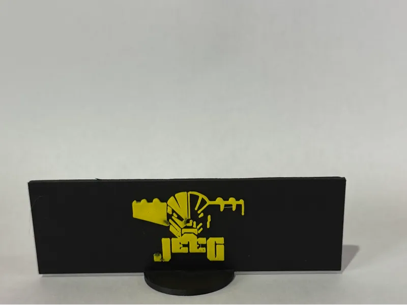 Jeeg Robot Logo in rilievo