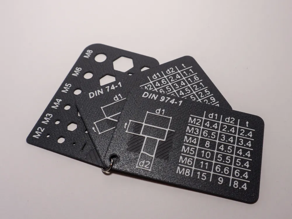 Counterbore / Countersink / Gauge Credit Cards - Free 3D Print Model ...