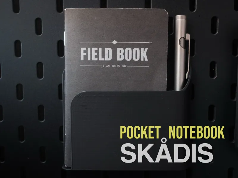 Pocket Notebook Holder for IKEA SKADIS
