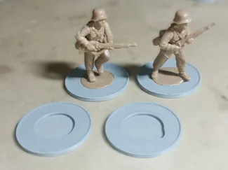 Bolt Action style bases for 28mm Perry Miniatures
