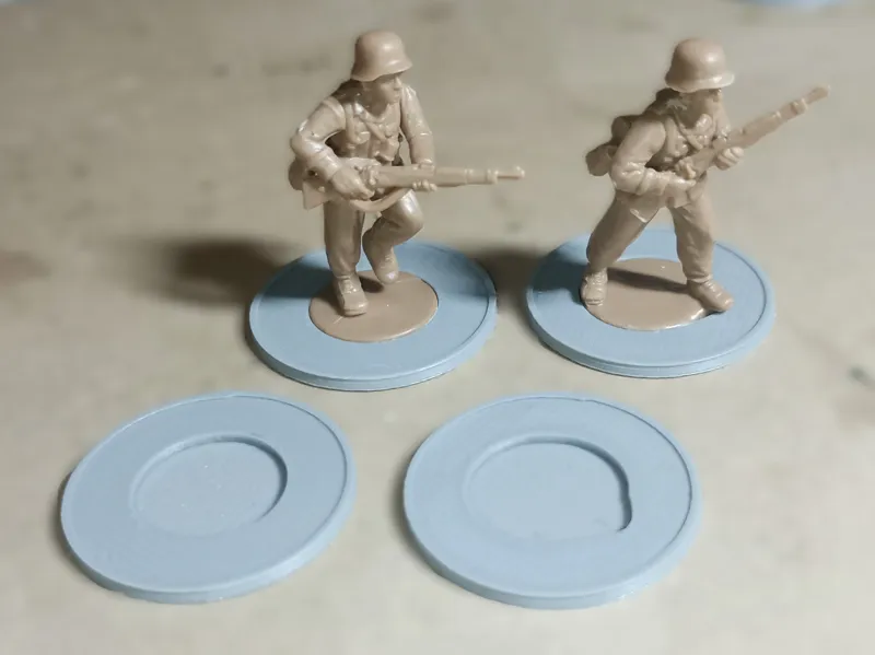 Bolt Action style bases for 28mm Perry Miniatures