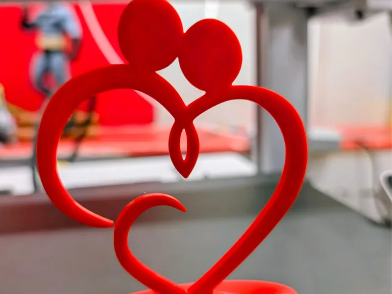 Couple Heart Figurine - 3D Printable