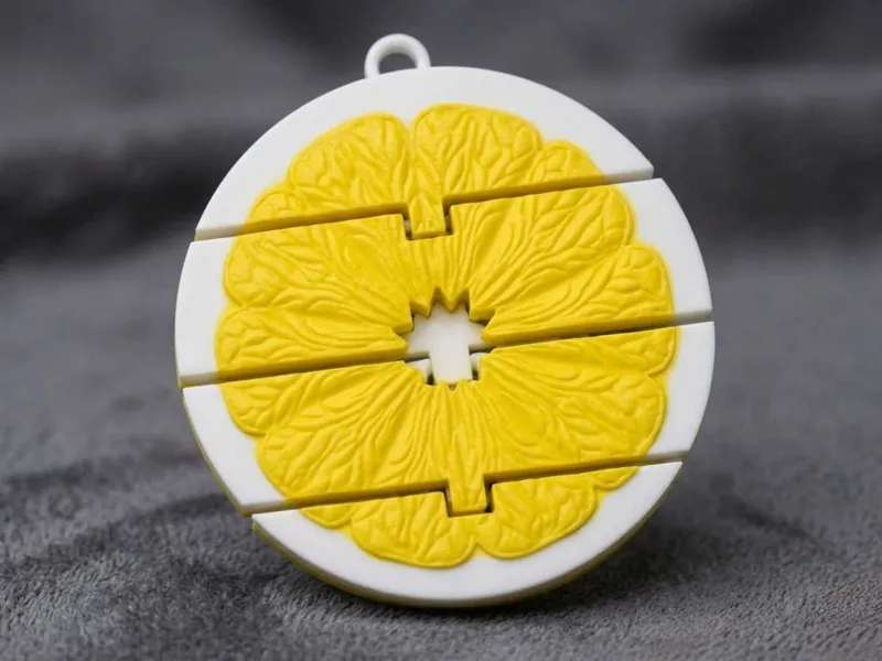 Flexi Lemon Keychain