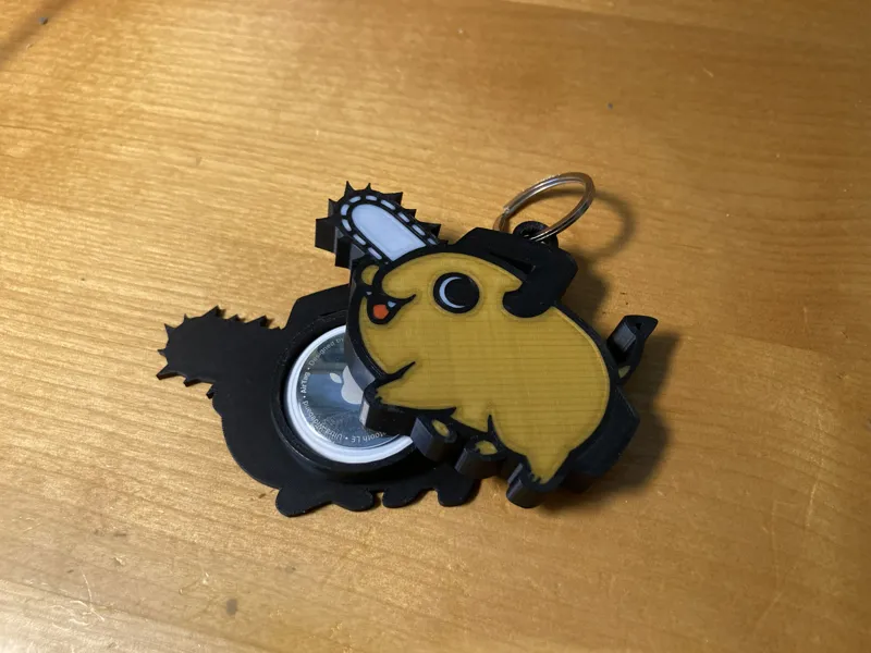Airtag Keychain of Pochita Chainsawman (Twistable)