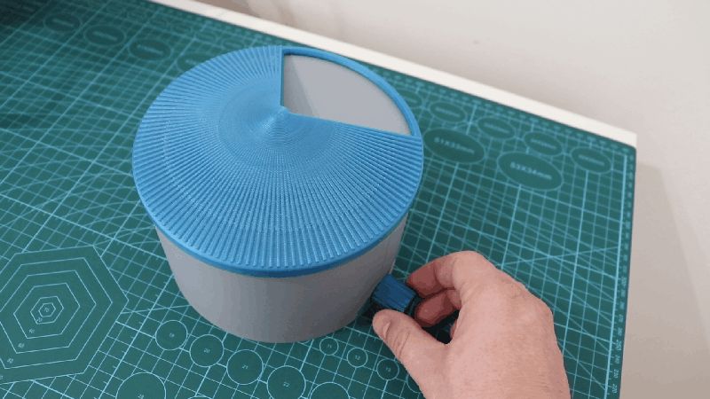 Jewelry Box with Rotating Lid