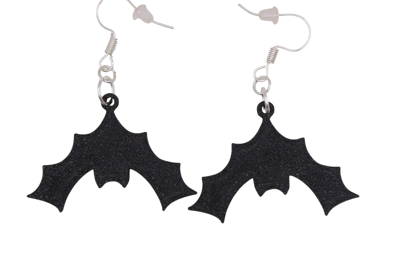 Halloween Earrings pt 8 - Bats 1 view 4