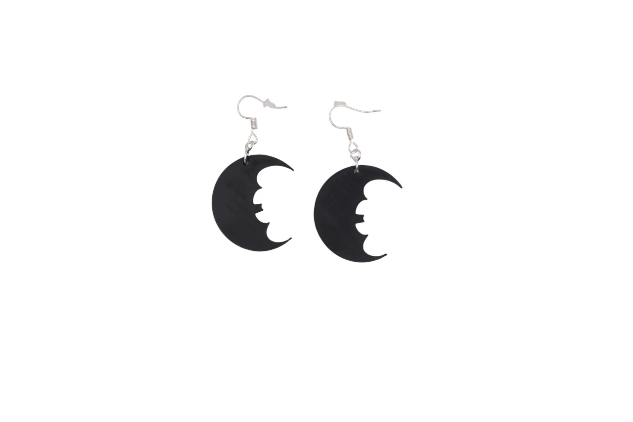 Halloween Earrings pt 8 - Bats 1 view 3