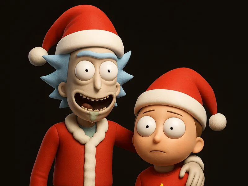 Christmas Rick and Morty