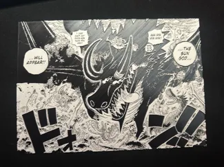 Loki and Luffy on Elbaf Epic Manga Panel
