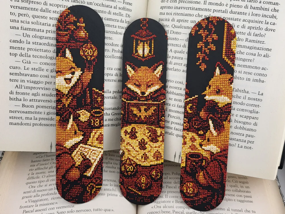 Accesorio de lectura: DND Bookmark Fox D20 Dice Book Marker RPG Book. Referencia del modelo original.