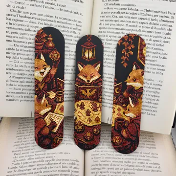 Accesorio de lectura: DND Bookmark Fox D20 Dice Book Marker RPG Book — vista de referencia 3