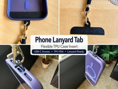 Phone Lanyard Tab – Flexible TPU Case Insert