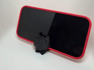 Low Poly Cat Phone Stand (Kitten Desk Holder)