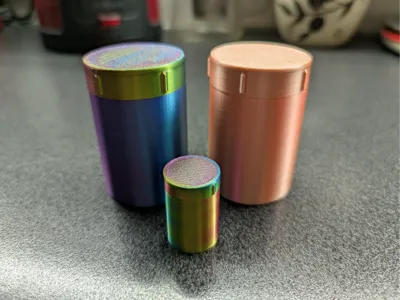 small can with bayonet closure, storage