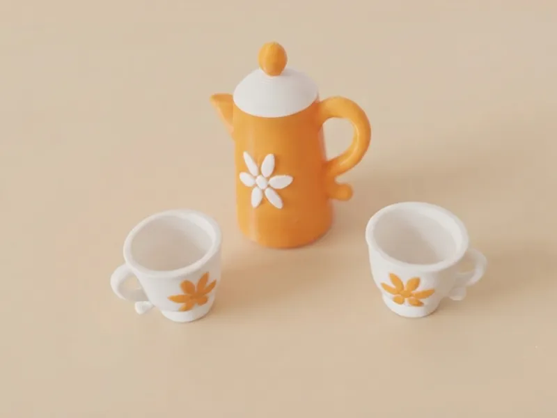 dinette tea set for capsule
