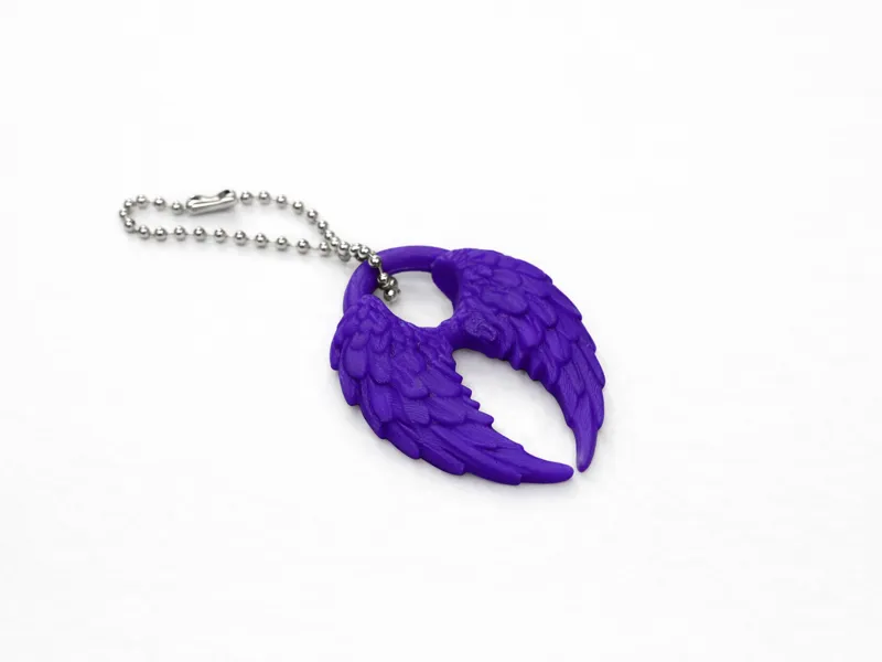 Angel Wings Keychain – Print in Place Charm