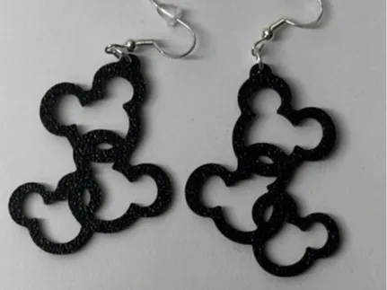 3 Mickey Mouse Dangle Earrings