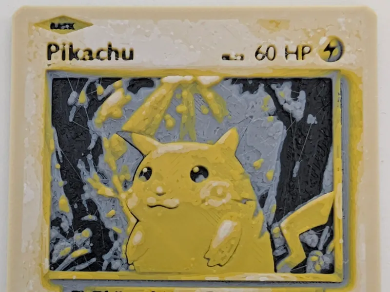 Fat pikachu card hueforge