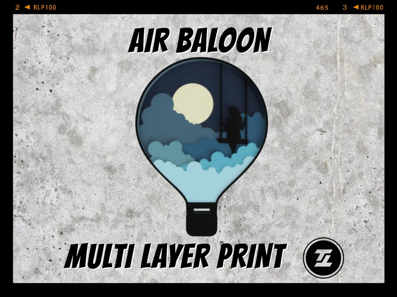 Air Baloon - Multi Layer Print