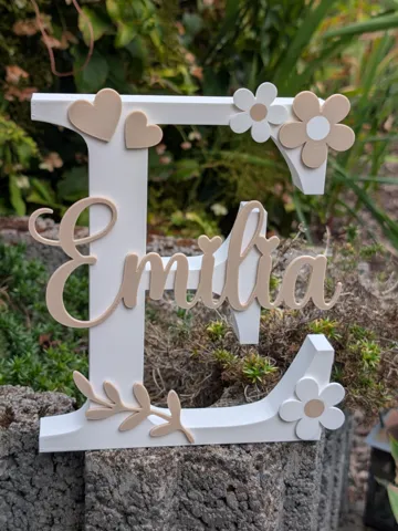 Letrero o emblema decorativo: Emilia — vista de referencia 2