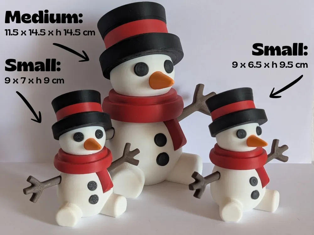Snowman - Kit assemble - with profile NO AMS - Free 3D Print Model ...