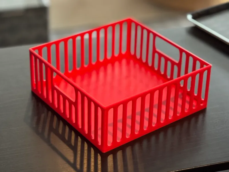 Basket crate with handles 