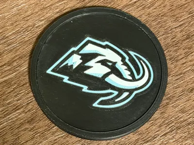 Utah Mammoth Air Hockey Puck