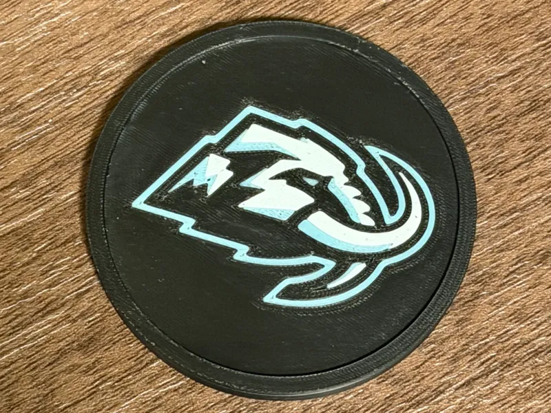 Utah Mammoth Air Hockey Puck