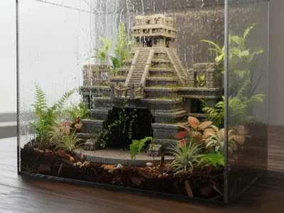 Mayan Pyramid Temple Ruin | Maya Ruins Environment