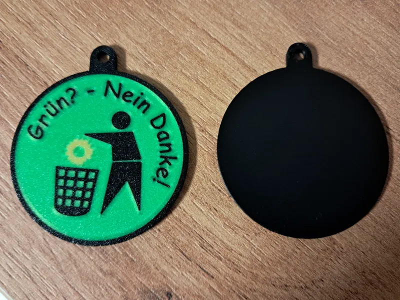 Grün? Nein Danke! - Schlüsselanhänger
