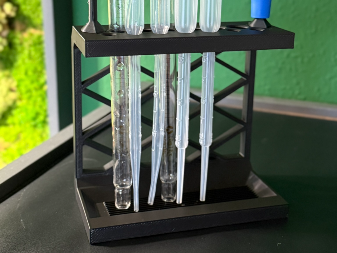 Pipette Drying Rack with Drip Tray